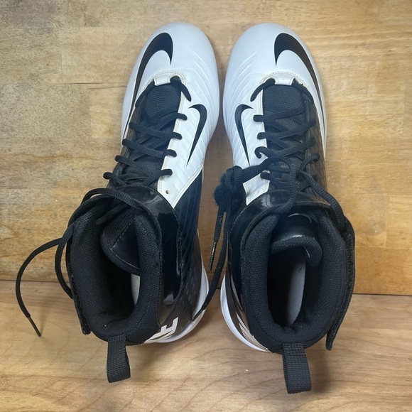 Nike SuperBad Strike Mens Size 13 Football Cleats Shoes  Black White 510951-001 - Picture 6 of 11